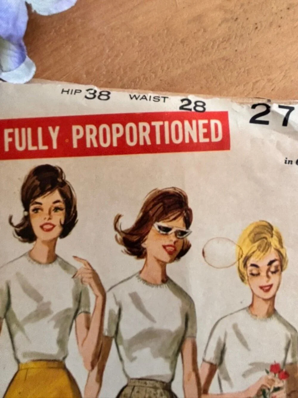 Vintage BUTTERICK 2779 Misses' Proportioned Skirt Hip 38 Waist 28